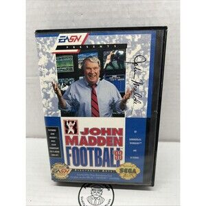 John Madden Football '93 Case (SEGA Genesis) Authentic Box & Manual Only